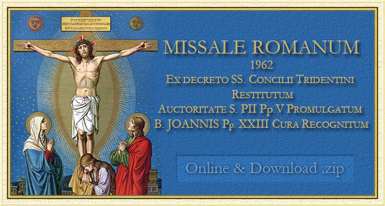 Missale Romanum 1962 - www.maranatha.it